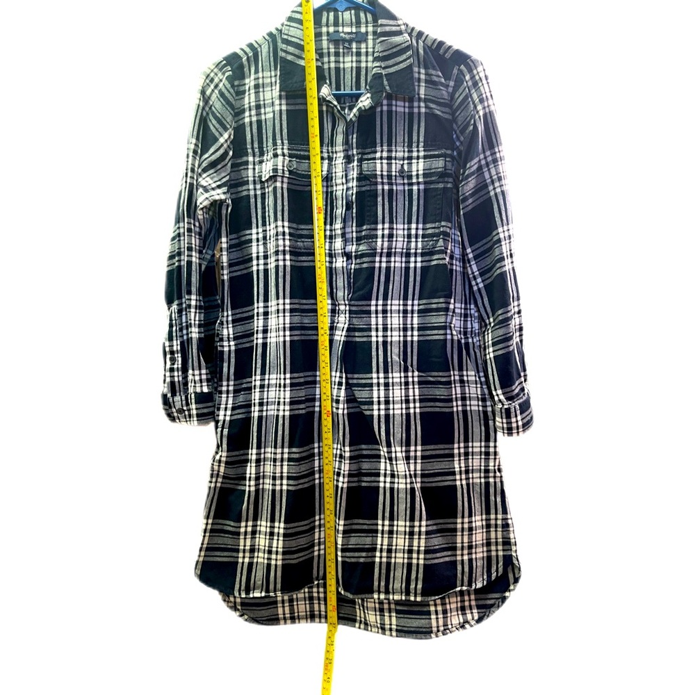 Madewell Flannel Daywalk Shirtdress Glendale Plaid | Women’s Size XS